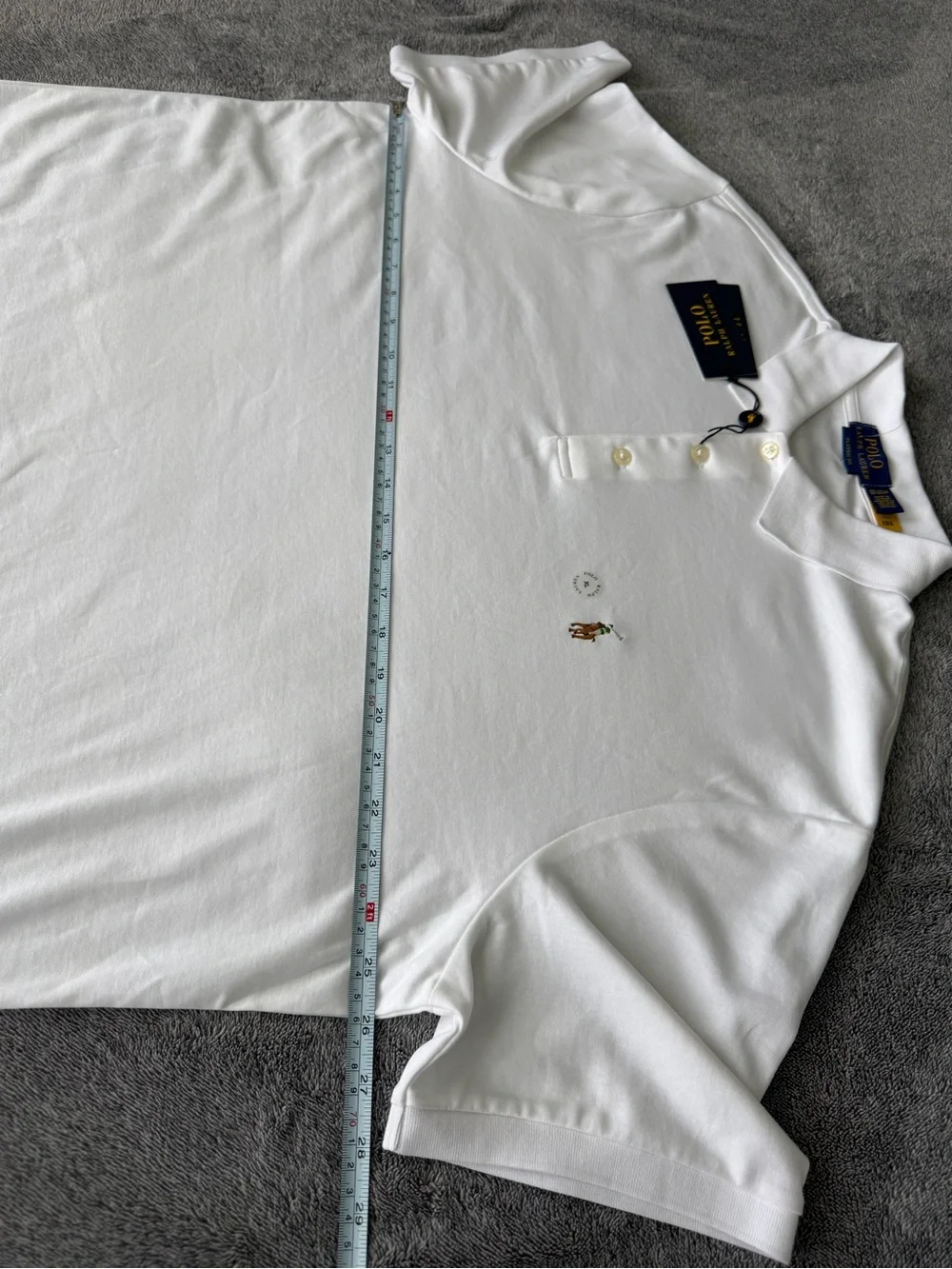 Polo Ralph Lauren white classic fit polo NWT multi color pony